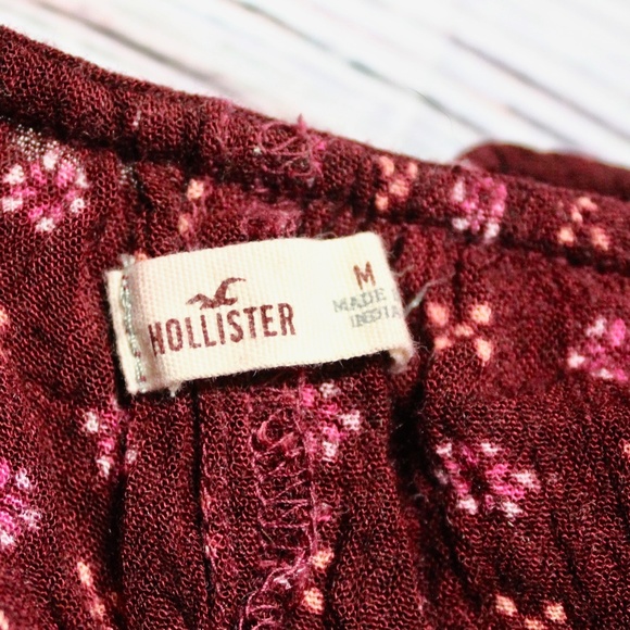 Exotic Maroon, Off-The-Shoulder Crop Top - Picture 6 of 7